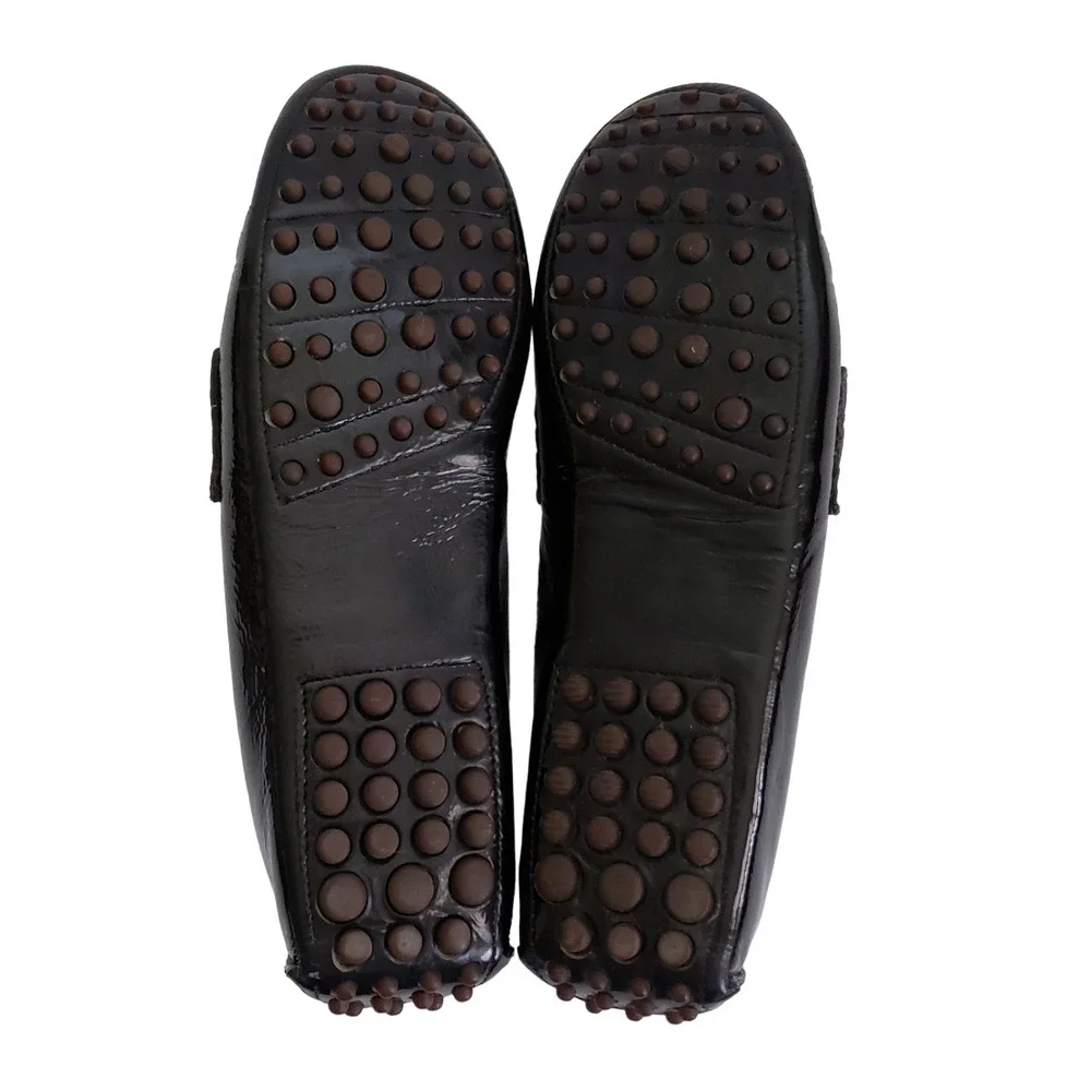 Cole Haan Black Patent Leather Drivers Driving Slippers Loafers Flats Womens 7.5 - Picture 8 of 8